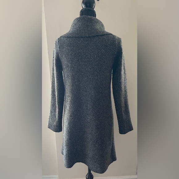 Ellen Tracy Chevron Wool Blend Sweater Jacket Size Large - Picture 4 of 11